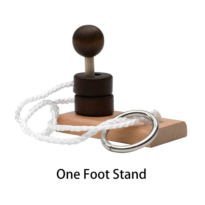 Small Brain Teaser Puzzle, Wooden Untie Rope Game, Unlocking IQ Puzzle, Party Favor Gifts for Kids Adults,Suitable for All Ages