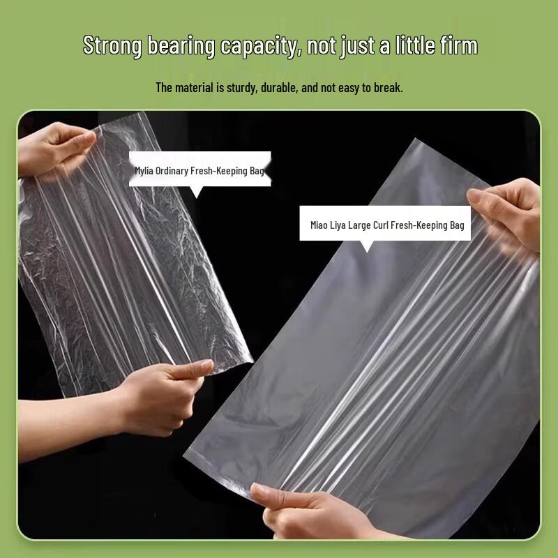 MARYYA Thickened Food Storage Bags - Large 30x40cm, 4-Roll Pack