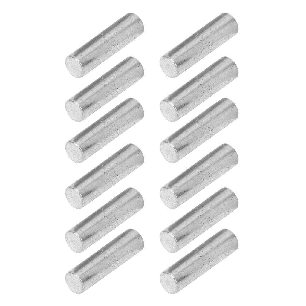 12PCS Pickup Magnet Slug Rod Replacement Electric Guitar Pickup Metal Magnetic Columns Silver