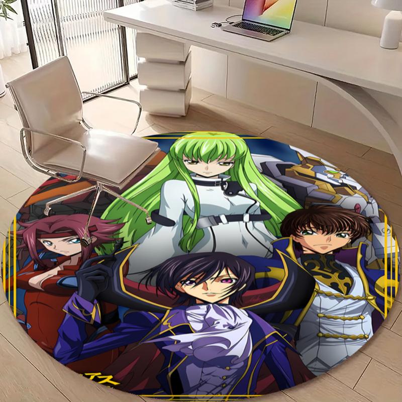 Personalized Code Geass Round Chair Office Rug - Perfect for Mat, Office Chair & More - Ideal Gift for Birthdays and Holidays