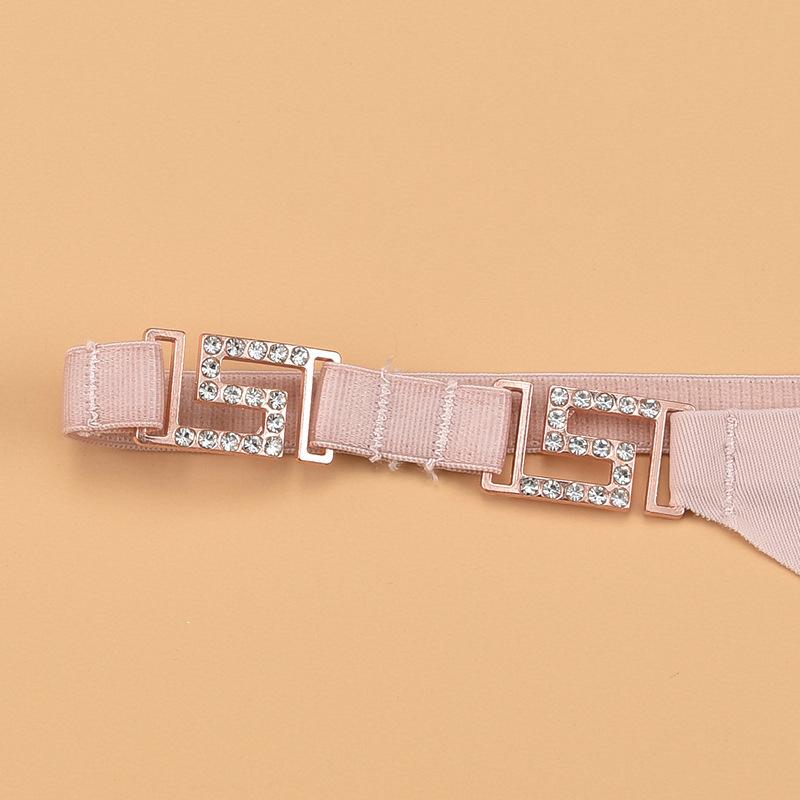Mutandine sexy da donna Vita bassa Catena di diamanti Intimo Decorazione in metallo G String Perizoma Tentazione femminile Intimo intimo