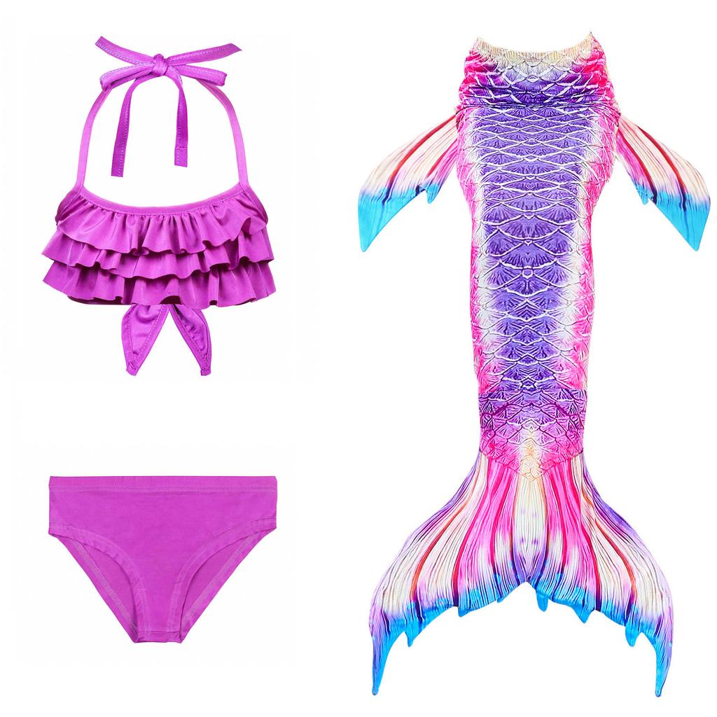 Ghnatygren three-piece mermaid swimsuit children's swimsuit bikini European and American hot spring swimsuit swimsuit