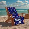 Custom Name Ultra-Soft Beach Towel with Soccer Theme,Ideal for Pool - Camping, Diving - Perfect Travel Essential, Vibrant Beach Towel.