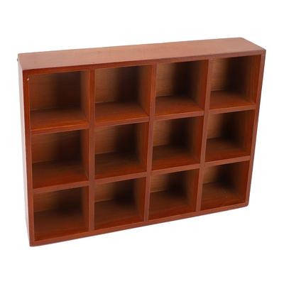 Adjustable Shelves Tabletop Storage Organizer Solid Wood Wall Storage Rack Floating Shelf  Office
