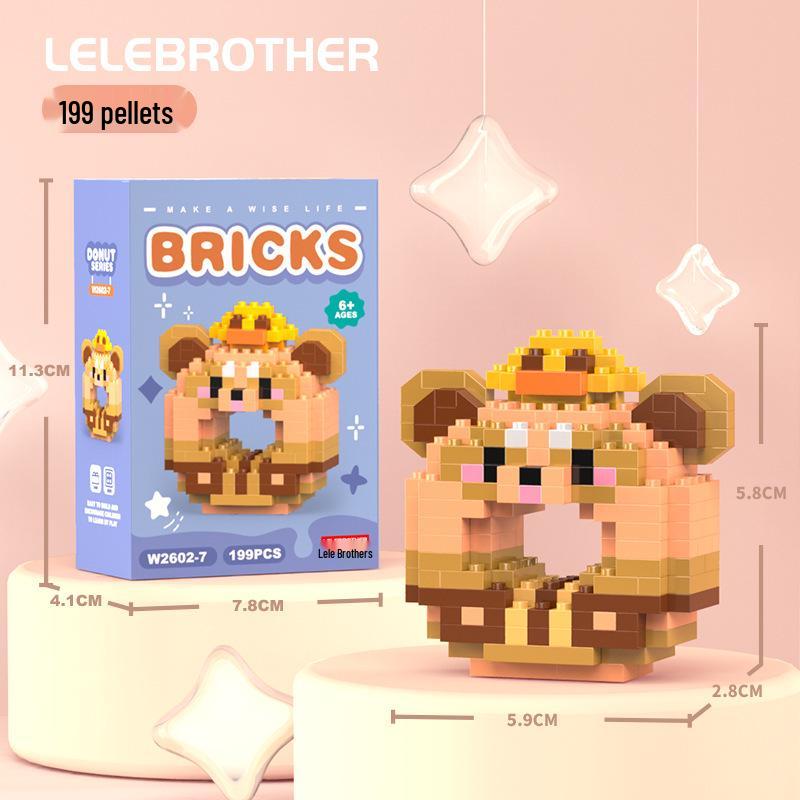 Compatible Lego Micro Building Block Cartoon Figurines - Children's Educational Desktop Toys