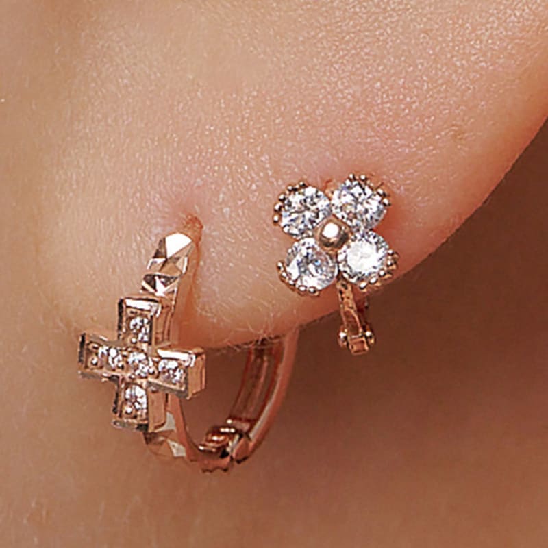 Own 18K Demue Flower Q Earrings (Single)