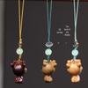 Wooden Cartoon Deer Phone Charm and DIY Pendant Gifts
