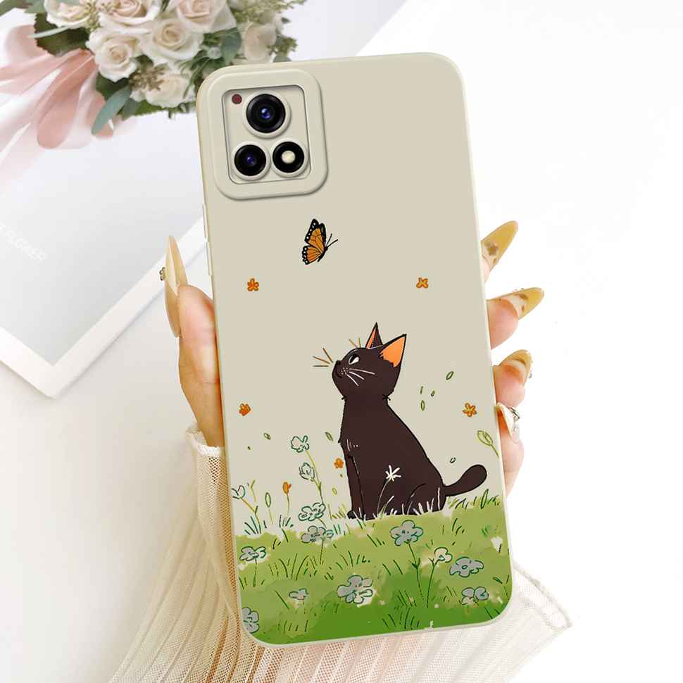 For vivo Y52s 5G V2057A Case Soft Silicone Back Cover For Vivo Y52S Y 52s 5G 6.58" Stylish Color Painting Phone Cases Bumper