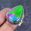 Natural Cotton Candy Gemstone 925 Sterling Silver Jewelry Ring Size 10 ET-4803