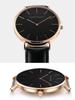 Men's Minimalist Waterproof Leather Strap Quartz Watch