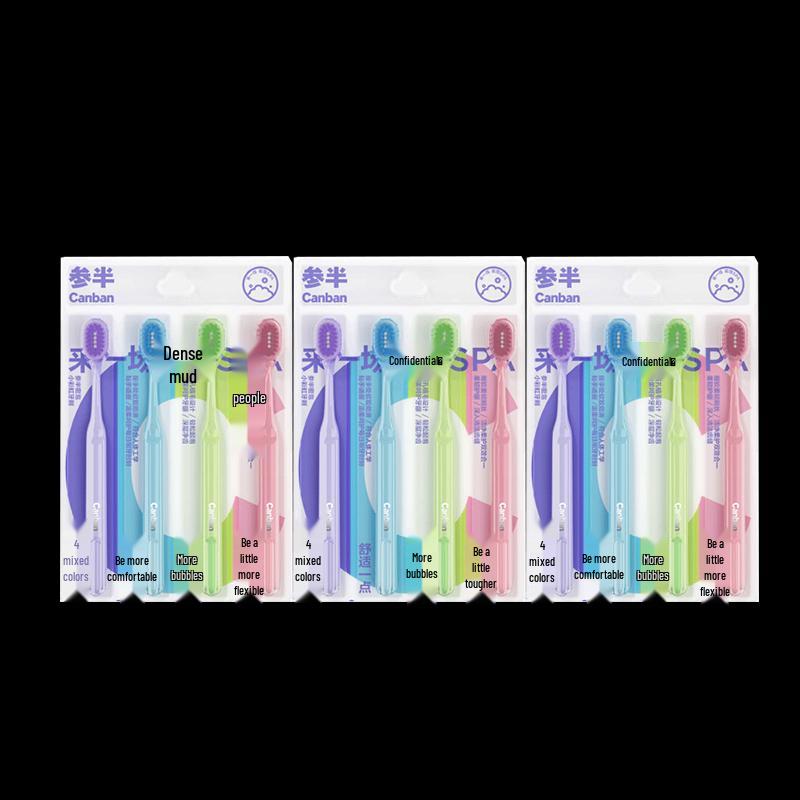 

Samban Dense Foam Rainbow Toothbrushes, 12-pack