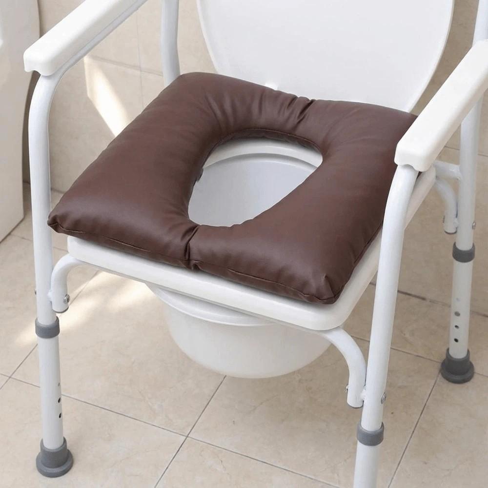 Wasserdichte Toilettensitzauflage Verdicktes Leder-Sitzkissen Bequemer Toilettensitzbezug Senioren