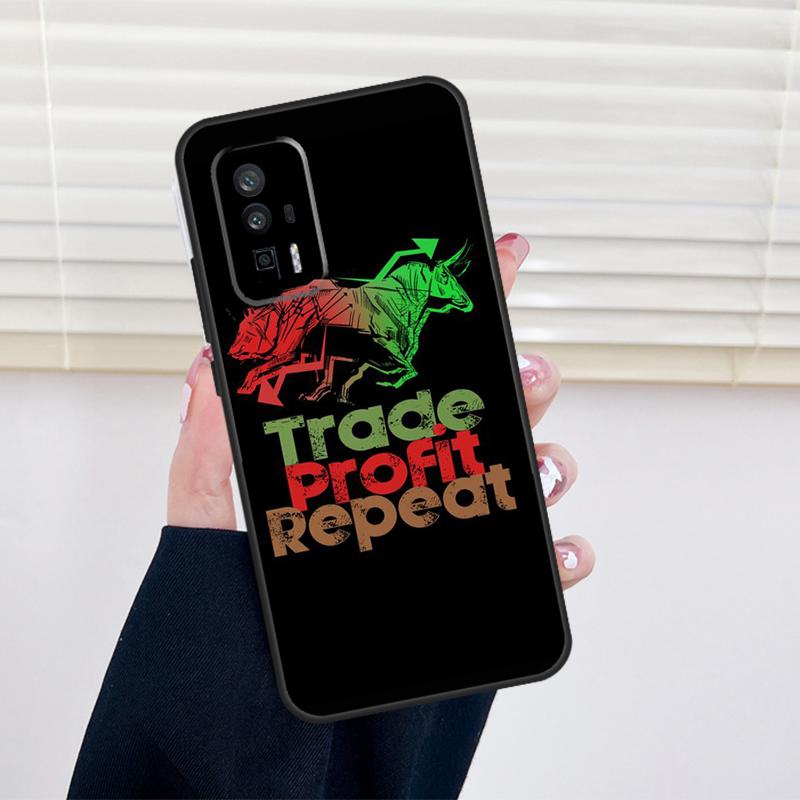 Day Trading Day Trader Cover For Xiaomi 13 14 15 Ultra 11T 12T 13T 14T Pro POCO X7 Pro X3 X5 X6 M6 F5 F6 Pro Case