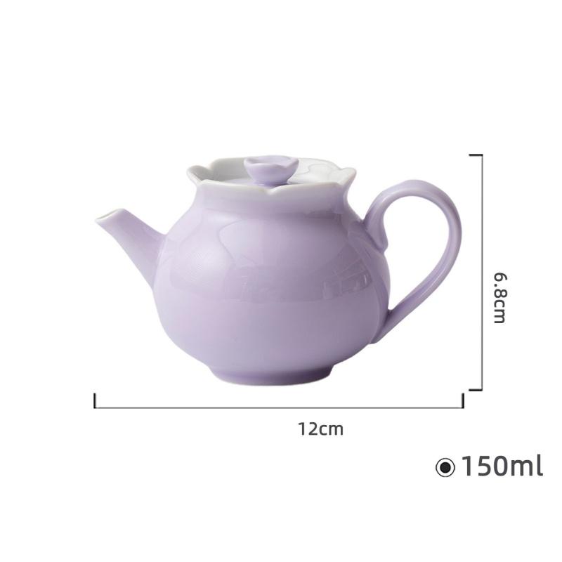 

150ml Purple CeramicsTeapot Gentle Glaze Teapot Kungfu Tea Brewing Tea Maker Tea Ceremony Lady Tea Set