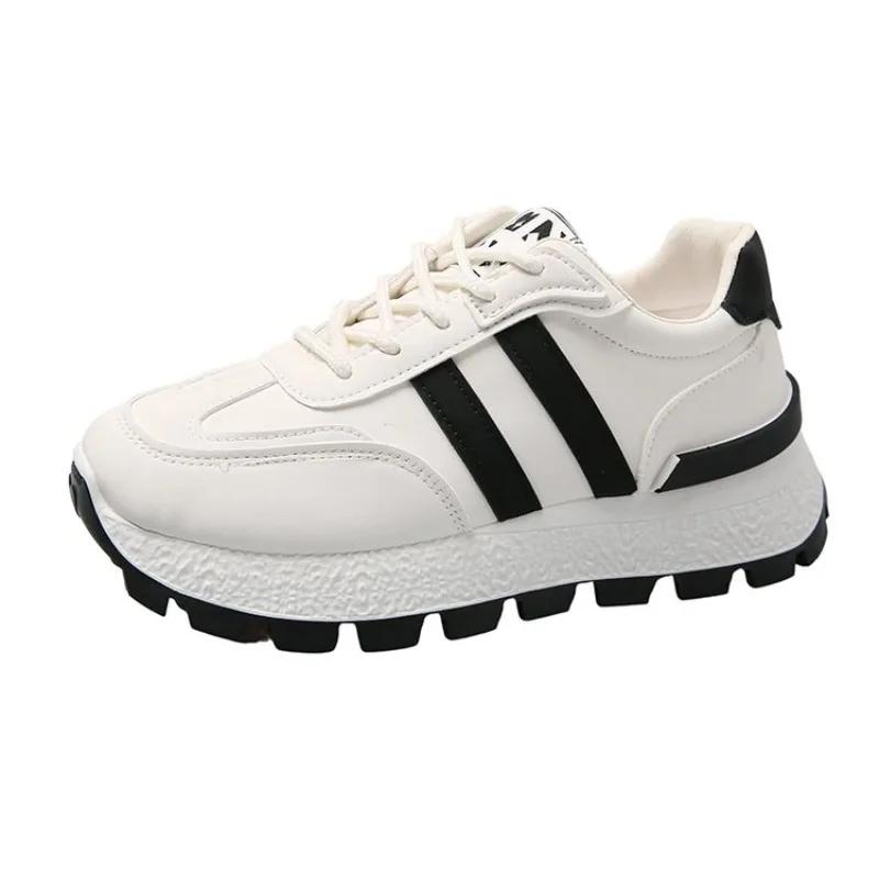 

Sneskers Женская Повседневная Обувь на Платформе Мода Дышащая Обувь для Ходьбы Сетка Плоская Обувь Женская Вулканизированная Обувь Обувь 41 белый