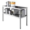 Beifu 304 Stainless Steel 2-Tier Kitchen Storage Shelf