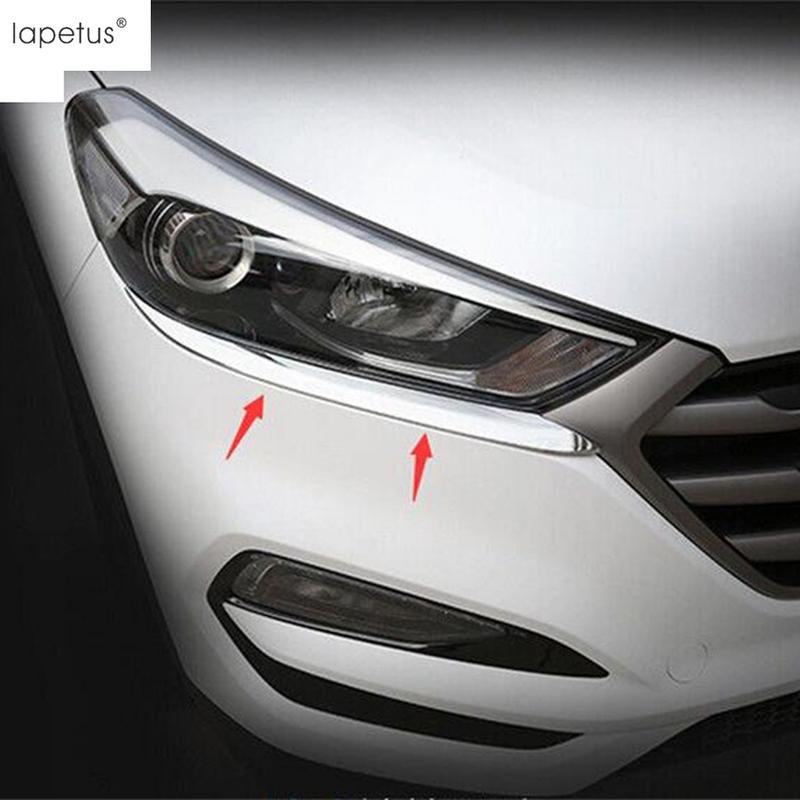 Chromový Přední Zadní Světlo Světlomet Obočí Pás Kryt Lišta Pro Hyundai Tucson 2016 - 2018 Příslušenství Exteriér