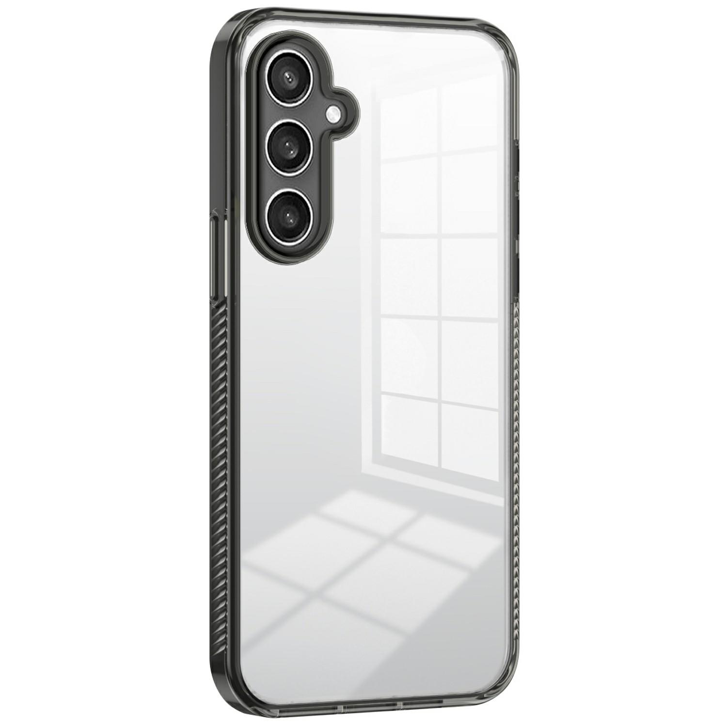 

Для Samsung Galaxy S24+ Прозрачный чехол для телефона ТПУ ПК Противоскользящая Защита от падений Задняя крышка B