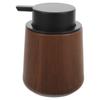 Dispensador de Jabón de Manos Espumoso Madera de Nogal Vintage 250ml Botella con Bomba de Espuma Recargable para Baño Cocina Dispensador de Bomba de Jabón