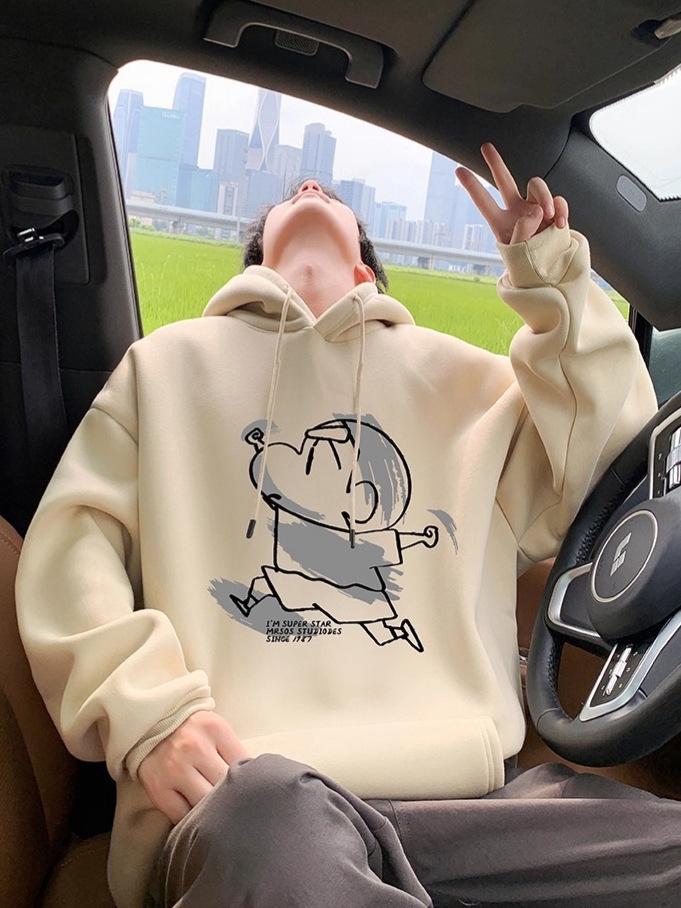 Herren Cartoon Oversize Hoodie - 2025 Herbst/Winter Lässige Streetwear Jacke