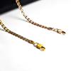 Rose Gold/gold Color Plain Chain for Women's Daily Jewelry