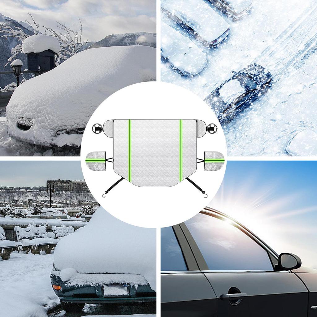 Windshield Cover Magnetic Fit Frost Protector Windshield Cover Reflective Windscreen Sunshade For Vehicles SUVs Trucks