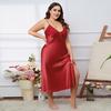 Yaoting Women's Plus Size Ice Silk Camisole Nightdress for Summer - CQ311