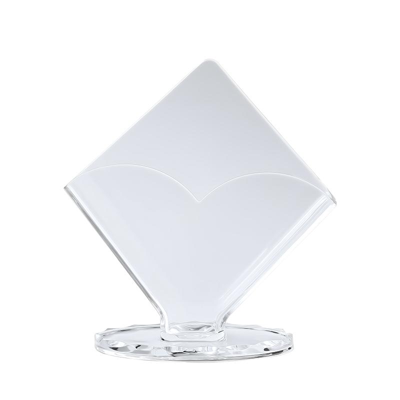 Acrylic Desktop Vertical Paper Towel Holder Restaurant Square Paper Towel Holder Household Transparent Tissue Holder
