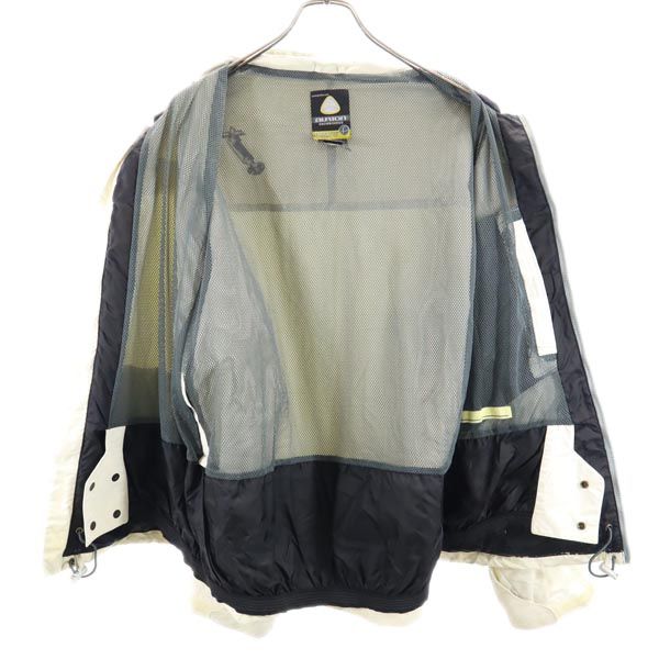 Burton Snow Board Nylon Jacket L Gray X White Mesh Lining Men's Used