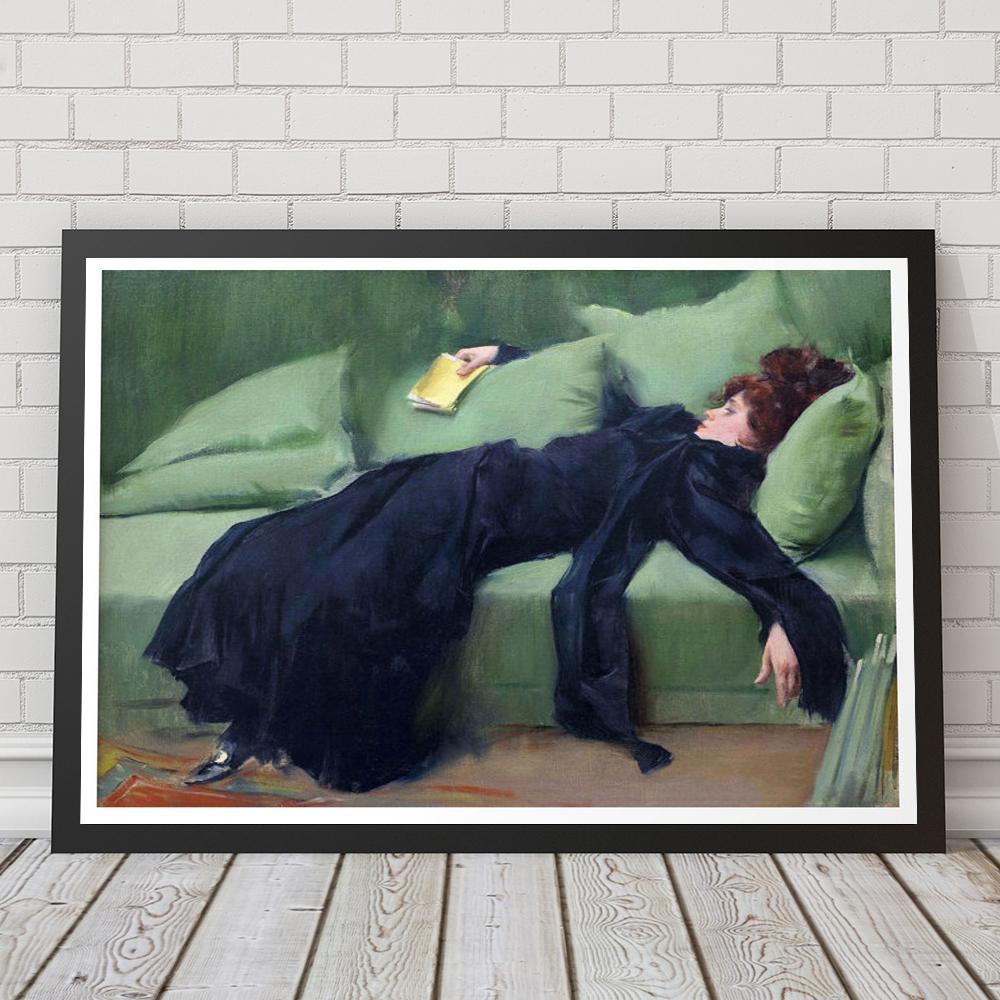 Po plese od Ramona Casase Umělecký tisk Plakát Umělecké plakáty Retro Obývací pokoj Mytologické Starožitné Nástěnné umění Plátno Tisk