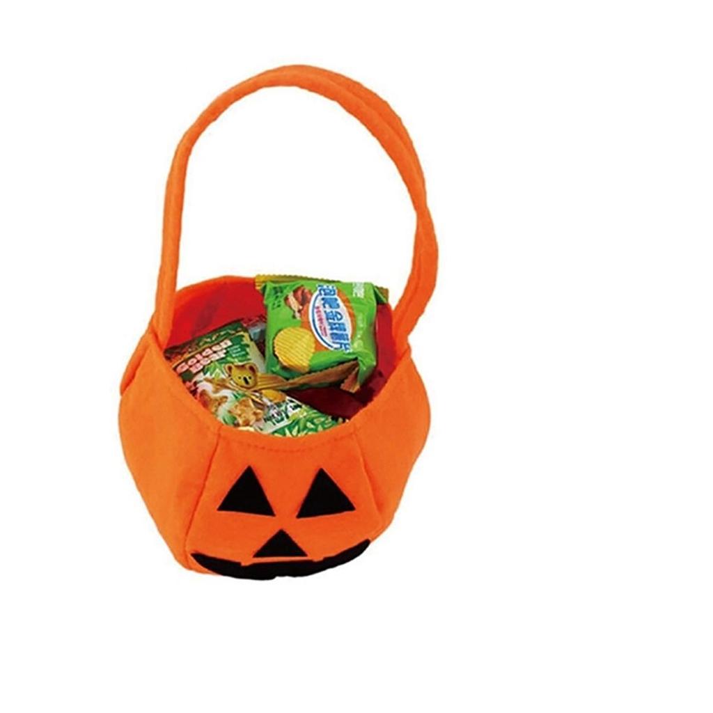 Pumpkin Bags Halloween Party Supplies Non-woven Fabrics Props Kids Children Toys KTY