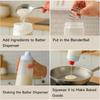 Silicone Squeeze Pancake Mix Dispenser Kitchen Pancake Batter Dispenser Bottle for Waffle Cupcakes Muffins Crepes Qatayef