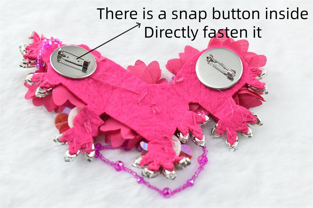 1 Pcs Fringe Rhinetones Brooch Pin Corsage Collection Perfect for Dancing Celebration Clothes Crafts