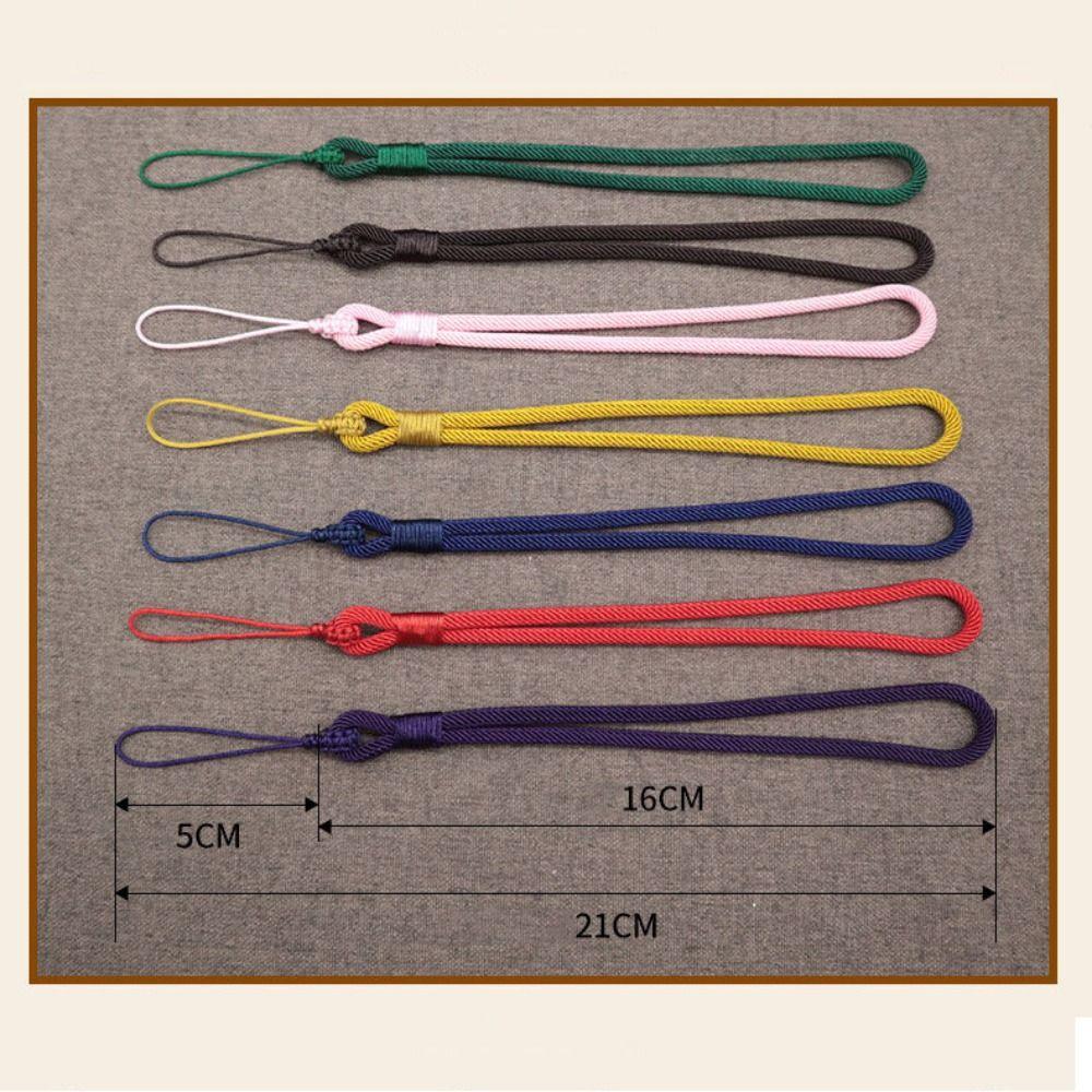 Fashion Handmade Braided Rope Phone Lanyard Luxury Simple Phone Charm Strap Phone Anti-lost Rope Phone Accessories 1