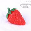 White Bionic Strawberry Fake Fruit Photography Prop - Plastic Decoration Toy