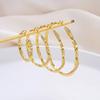 Gold & Silver Twist Cubic Zirconia Large Hoop Earrings - Women's Fashion Luxury, Cross-Border European & American Style.