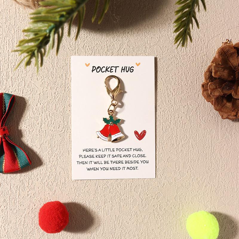 1PC Enamel Backpack Decorative Clip for Keys Party Alloy Bag Pendants Christmas Keychain Gifts Storage Wallet Aesthetic