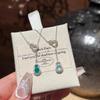 Double Gourd Necklace: Women's Elegant Chinese Style Titanium Steel Clavicle Chain