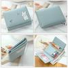 Women Short Cute Small Wallet with Hasp ID Bank Card Holder for Student Girl Bag Coin Purse Ladies Wallets Cartoon Bag Pink