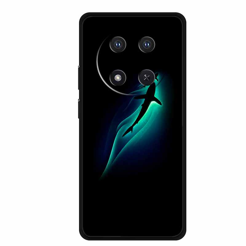 Phone Case For Honor X9c Back Cover Case Black Silicone Soft Funda For Honor Magic 7 lite X60 Pro 5G Case Magic7 lite 7lite Capa