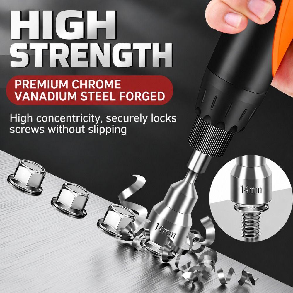 3pcs Non-Magnetic Hex Socket Driver Bits Socket Driver Attachments  Electric Screwdriver Use
