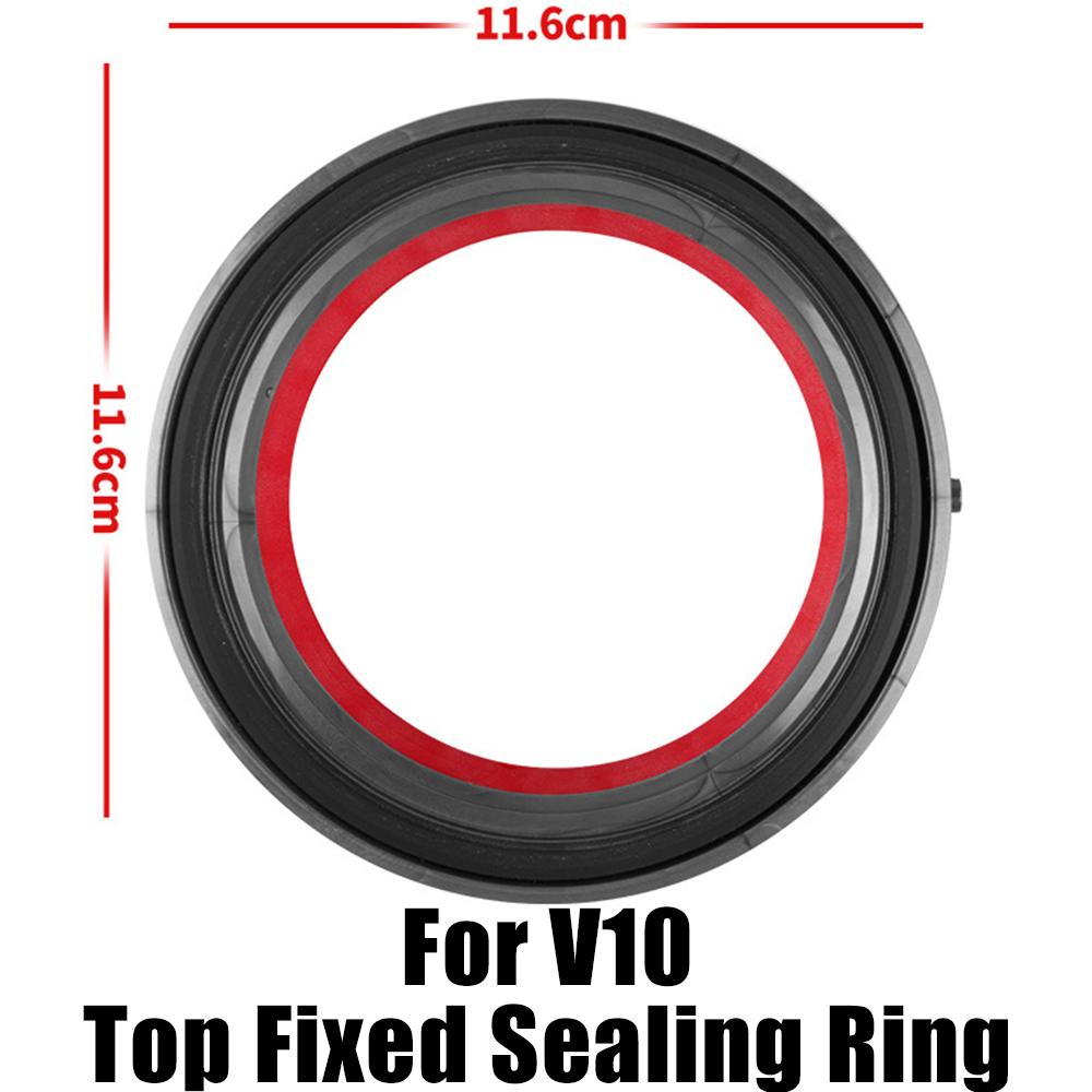 Inel de etanșare superior fix pentru recipientul de praf și capac de bază pentru aspiratorul Dyson V6 V7 V8 V10 V11 V15, piesă de schimb de înlocuire pentru cupa de praf
