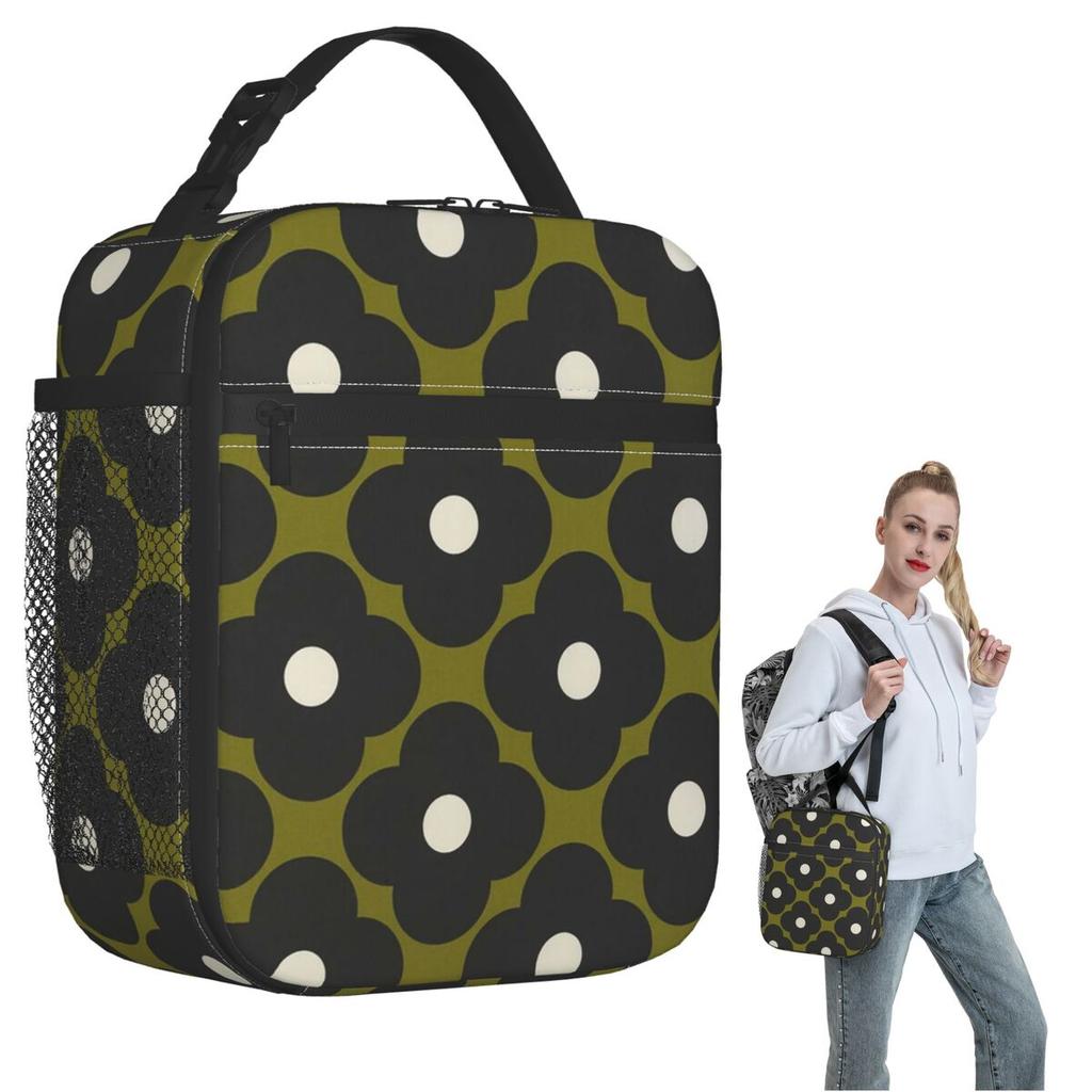 Kiely Orla Multisteam Flowers Insulated Lunch Bag for Women Kids Portable Food Boxes Thermal Lunch Box Tote