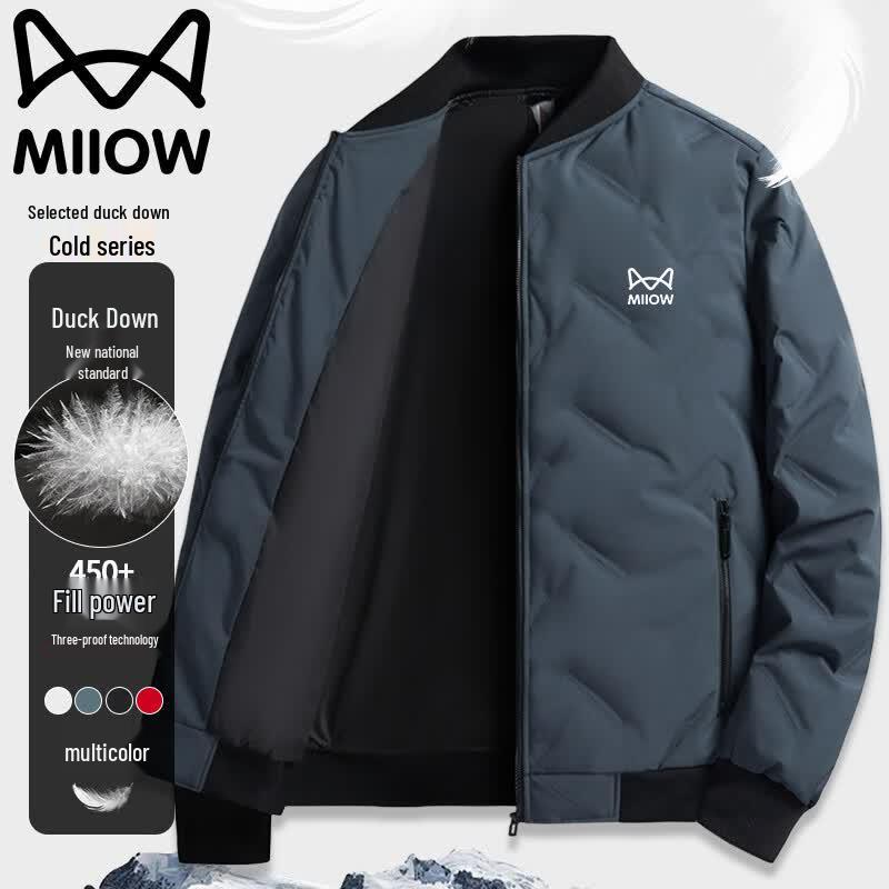 Mao Ren Men s Stand-up Collar Down Jacket L