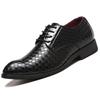 Checkered Leather Shoes Men Big Size Casual Shoes for Men