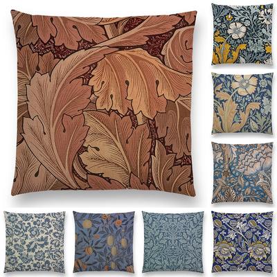 William Morris Thief Kırmızı Yastık Kılıfı Keten Lüks Atma Yastığı Ev Dekorasyonu Kanepe Oturma Odası Yastık Kılıfı 40cm/45cm/50cm/60cm