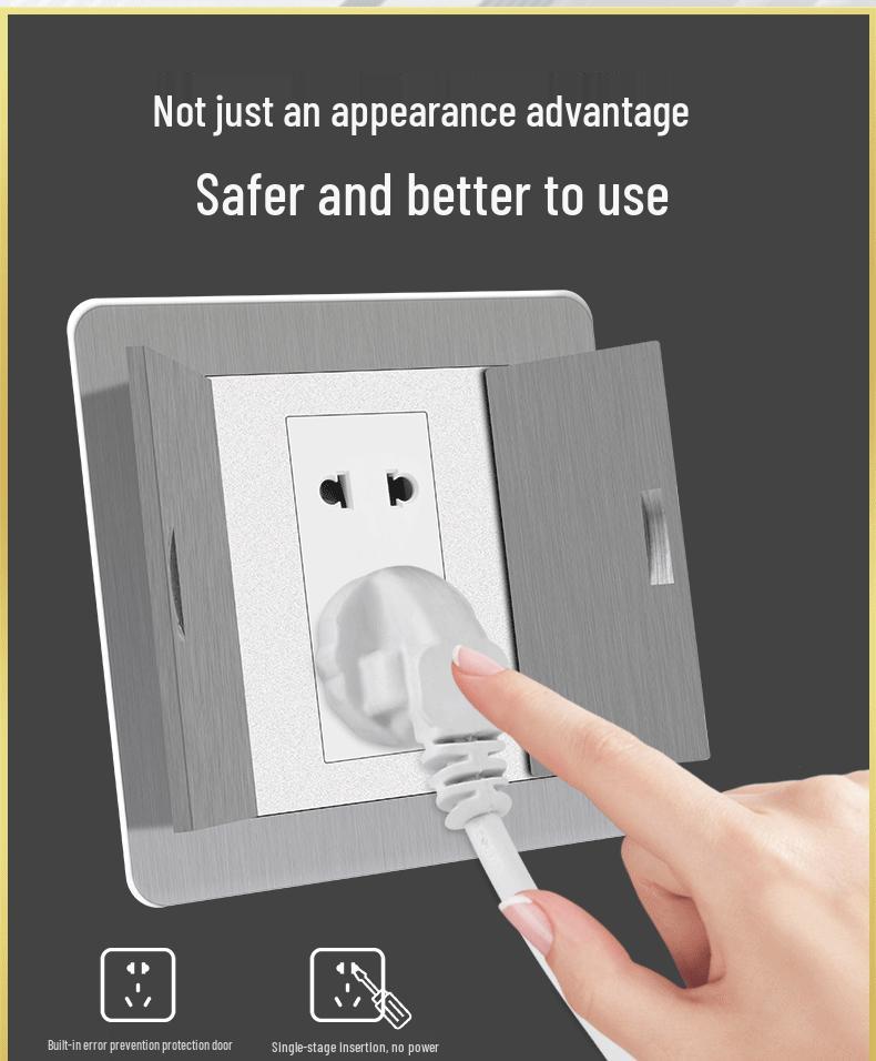 Stainless Steel Floor Socket with Dual Flip Covers, Network, USB, and Five-Hole Outlets