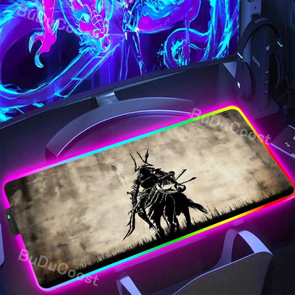 XXL Tastatur PC Japan Samurai Krieger Miyamoto Musashi Mauspads HD Benutzerdefiniert Antiquitäten teclado mouse pad Verriegelte Kante Schreibtischunterlage