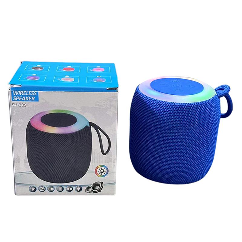 Altoparlante Bluetooth Wireless Impermeabile Luce Colore RGB Effetto Sonoro Stereo Basso Ricarica Altoparlante Portatile