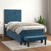 Maison Exclusive - Bettlattenrost mit Matratze Dunkelblau 100x200 cm